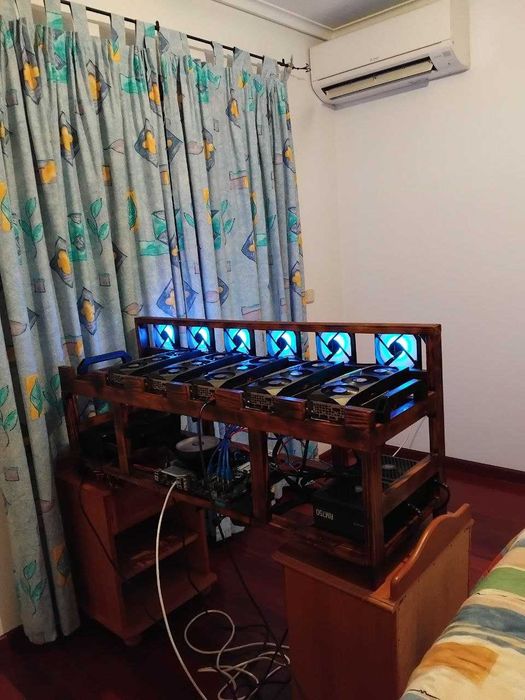 Mining Rig | 5x RTX 3080 Ti 12GB GYGABITE Non-LHR – Excelente Estado