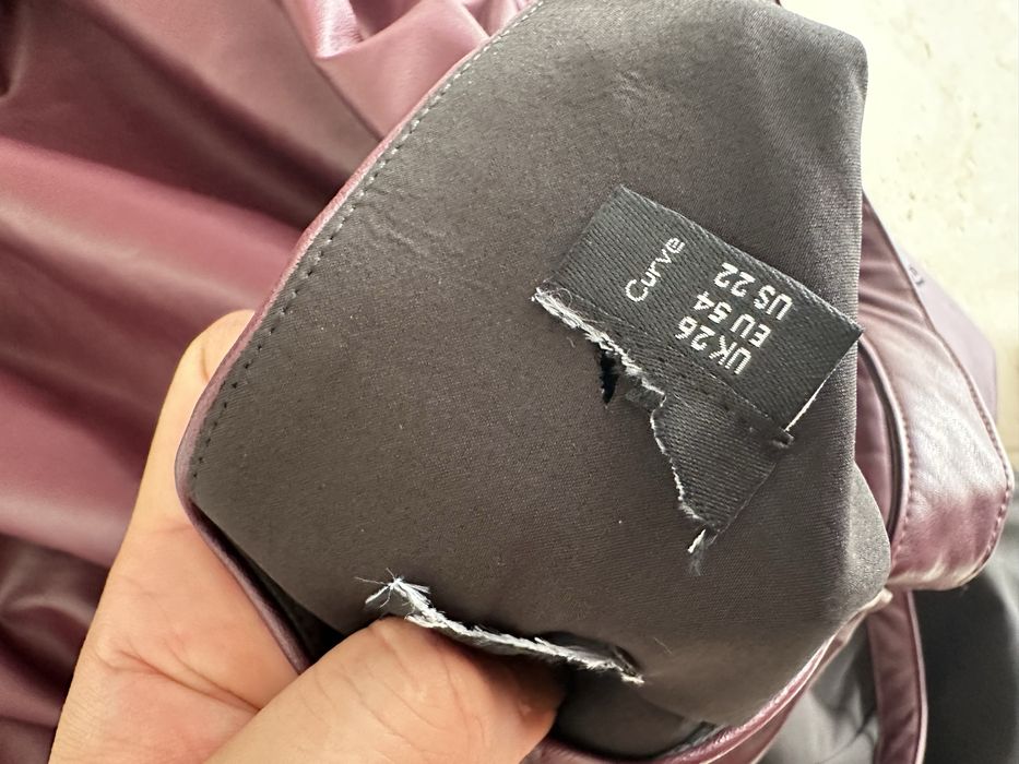 Sukienka z eko skóry ASOS rozmiar 54 wesele ślub Andrzejki