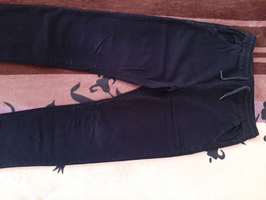 Spodnie bawełniane jak miękki jeans galowe r.140