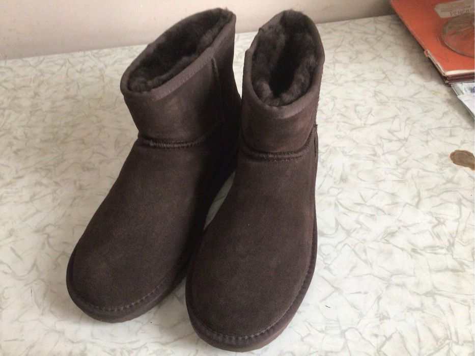 Женские уги  зимние, натуральный мех, замша.( Австралия)