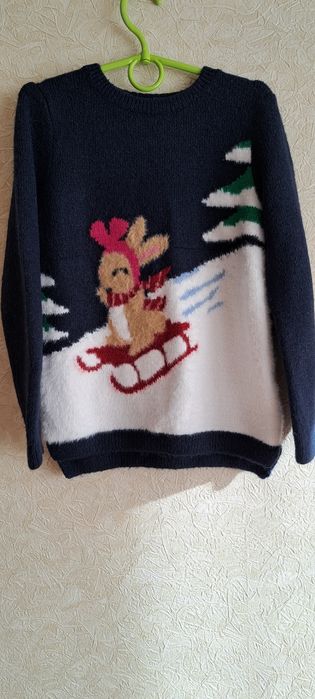 Новорічна кофта,толстовка 7-8р.8-9р. Mayoral,H&M