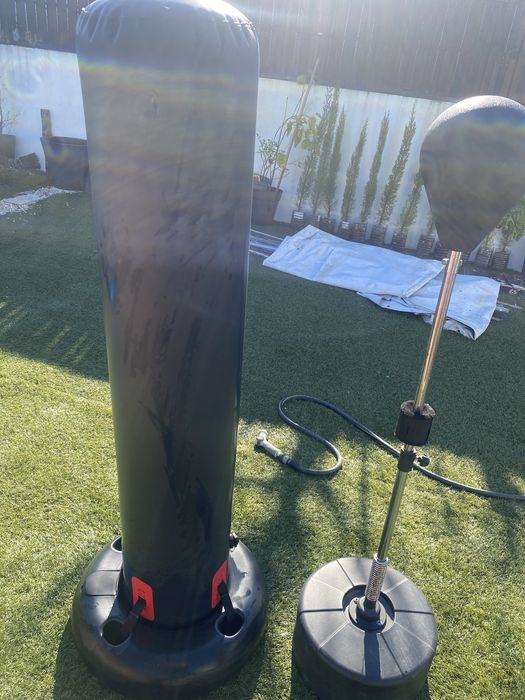 Saco boxe insuflvel e puching ball boxe