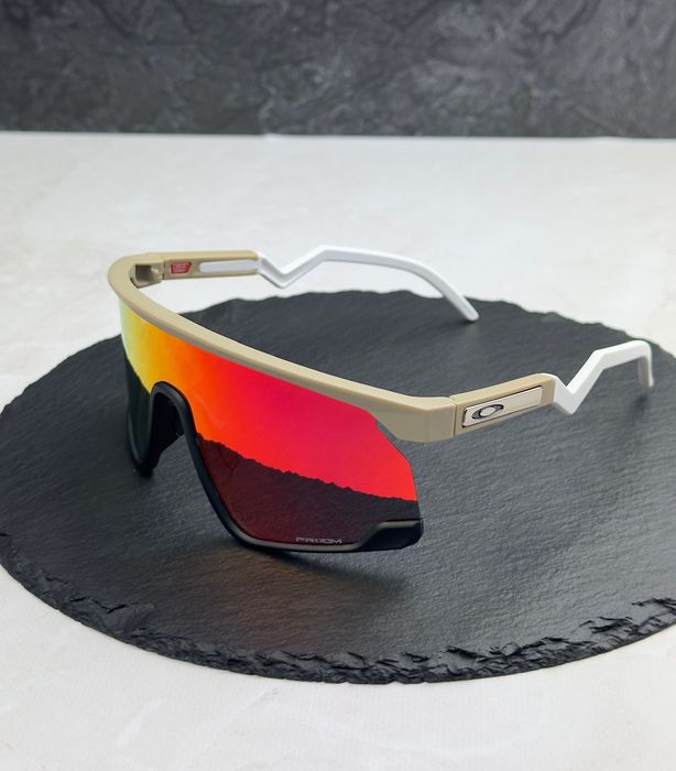 Сонцезахисні окуляри Oakley BXTR OO9280 бежеві Prizm ретро спортивні чоловічі оригінал