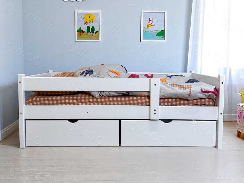 Дитяче ліжко 80x170 фарбоване дерево, детская кровать, ліжечко дитяче