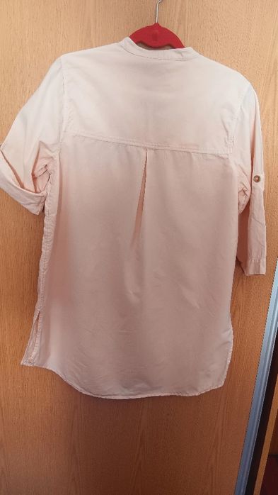 Túnica salmão com gola redonda