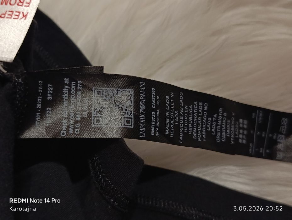 Emporio Armani t-shirt damski rozmiar L
