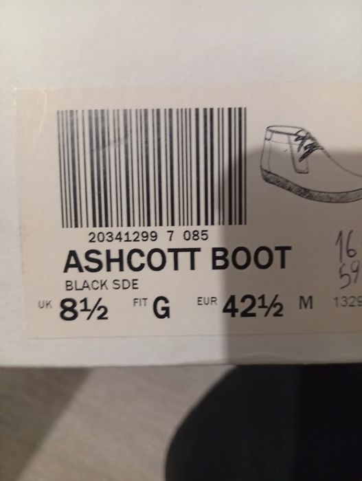 Ботинки деми Clarks, 42-42,5 р