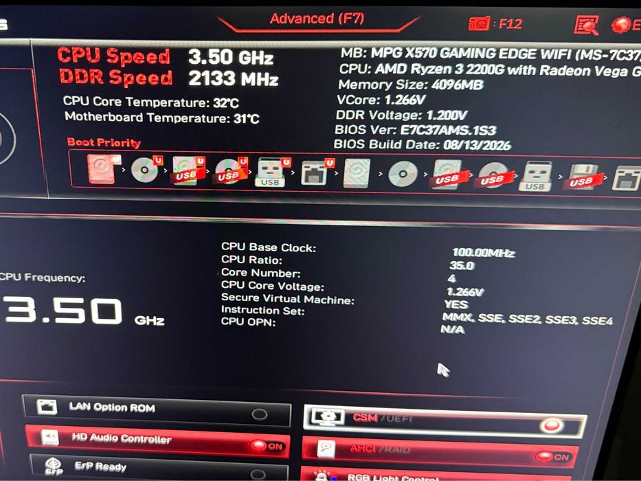 Материнська плата MSI MPG X570 GAMING EDGE WIFI