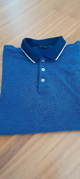 Polo Cortfiel azul como nova
