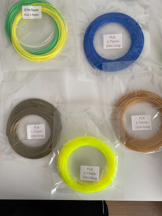 Caneta 3D Filamentos de 21 cores diferentes