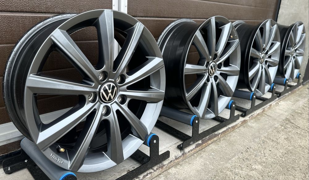 4x felgi aluminiowe 5x112 r17 et41 6,5J Alufelgi Oryginał VW Grafitowe 17”