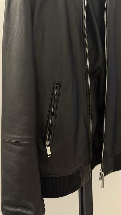 Кожаная куртка чоловіча Zara шкіра натуральна
