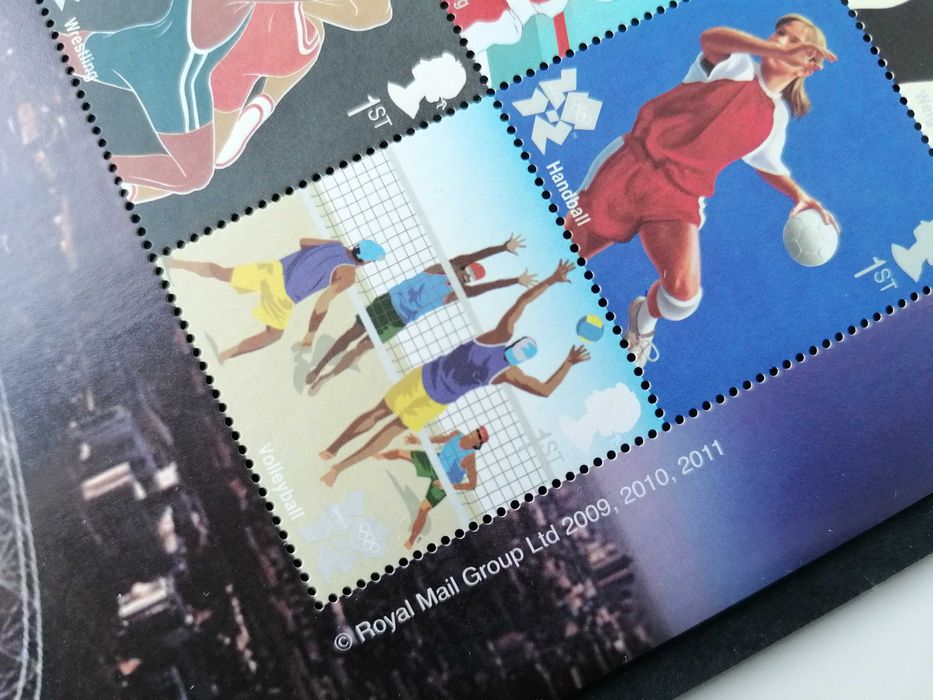 Folha de 30 selos dos Jogos Olímpicos e Paralímpicos de Londres 2012