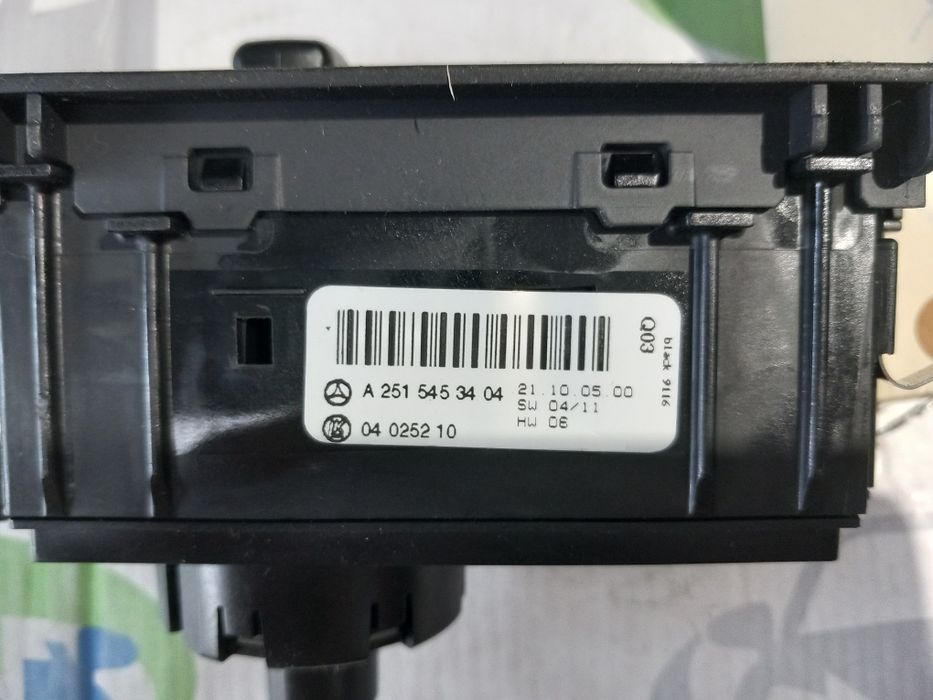 Botão comando interruptor das luzes Mercedes Classe R