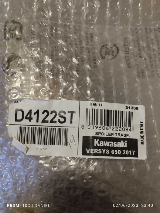 Viseira para moto Kawasaki versys 650