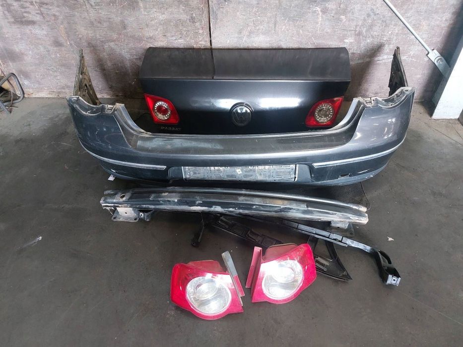 KOMPLETNY TYŁ VOLKSWAGEN PASSAT B6 LC8Z KLAPA BAGAŻNIKA ZDERZAK LAMPY