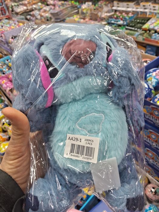 Видра та стіч іграшка дихаюча, нічник синій рожевий 4 реж є опт