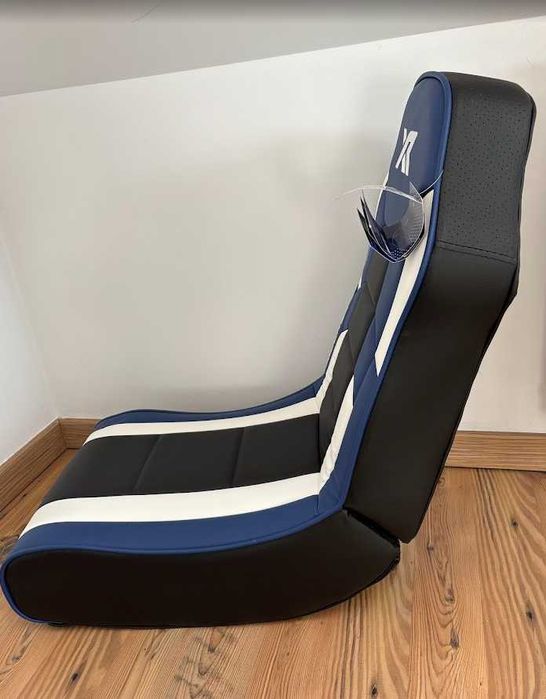 Fotel gamingowy Rocker Floor–niebieski wbudowane głośniki stereo Orbit 2.0