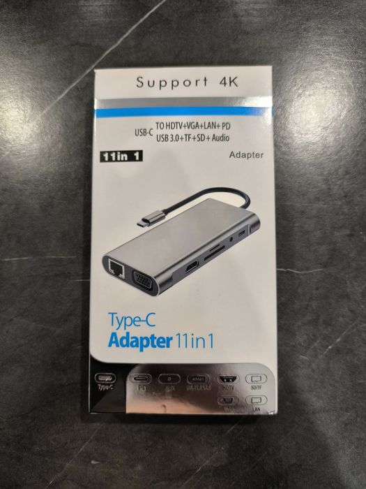 Stacja dokująca ninkear 11 w 1 rozdzielczość HD 4k  30hz