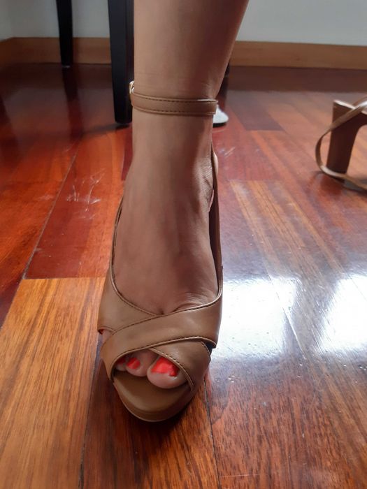 New Camel-Colored Sandals