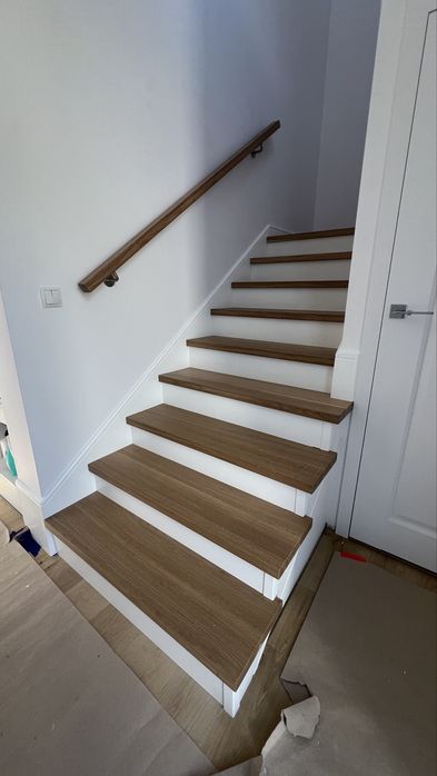 Schody na beton w 1 dzień debowe jesionowe stopnie nakladki