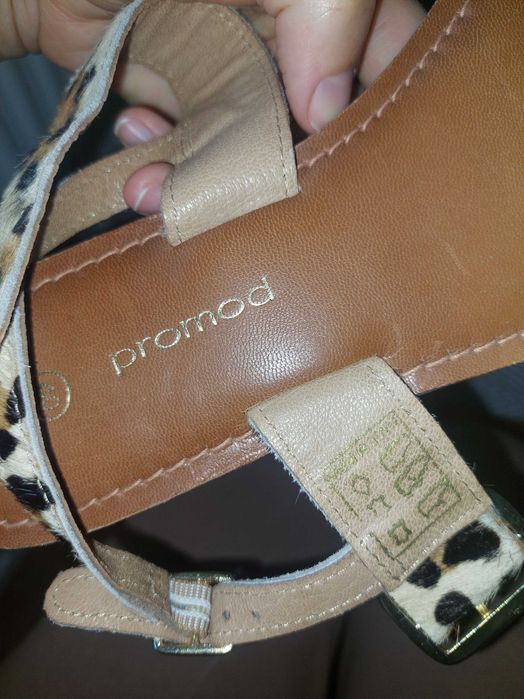 sandaly promod skóra naturalna