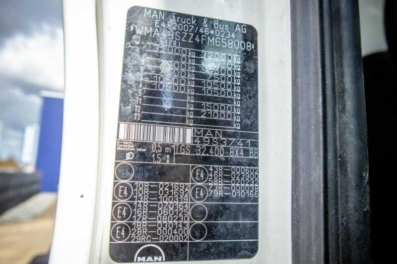 Вантажний автомобіль MAN TGS 32.400BB+LIEBHERR 8M³+BAND/TAPIS 16m