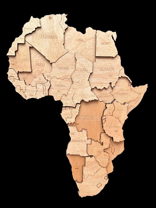 Mapa Świata 3D drewniana 105x63cm, Winchester, pomysł na prezent