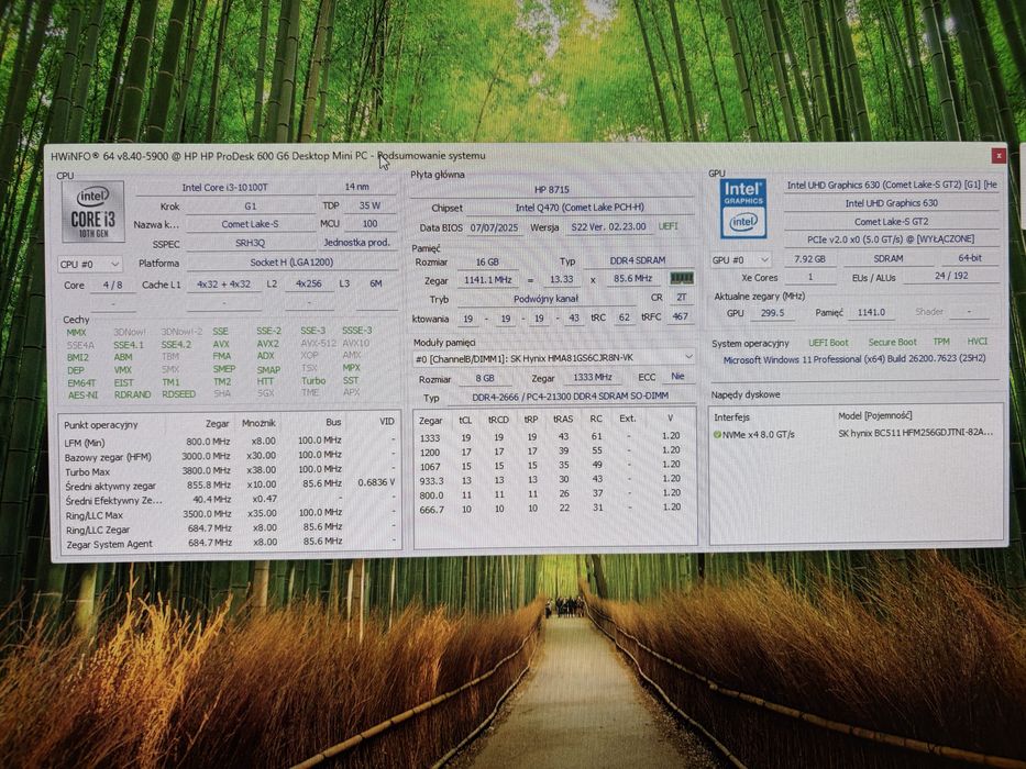 Komputer HP Prodesk 600 G6 Mini