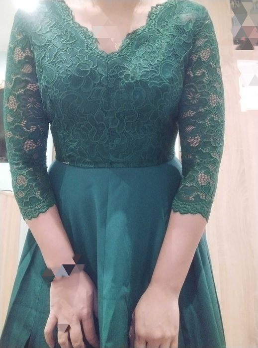 Sukienka ciemna zieleń