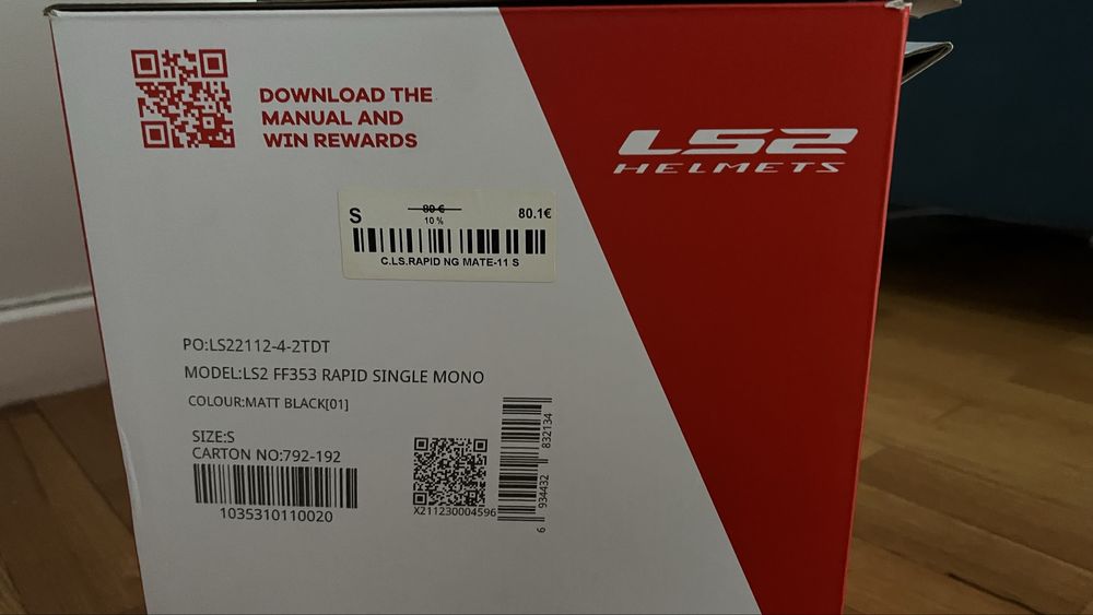 LS2 Capacete integral FF353 Rapid Usado