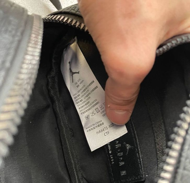 Чоловіча сумка NIKE JORDAN | барсетка з шкіри