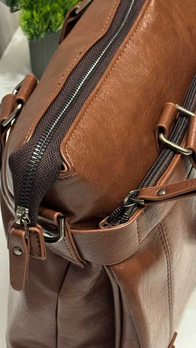 Чоловіча сумка портфель для документів  ноутбука + Гаманець  подарунок