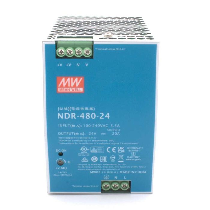 Zasilacz przemysłowy 24V 5A 120W Meanwell