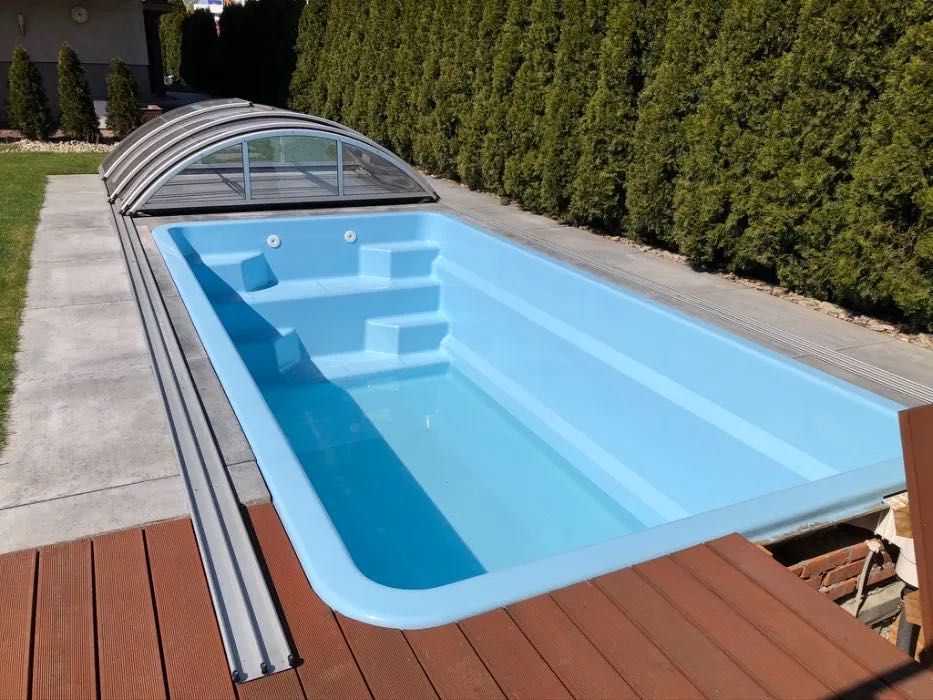 Basen ogrodowy wkopywany AURA 6m x 3m x 1.55m komplet instalacja