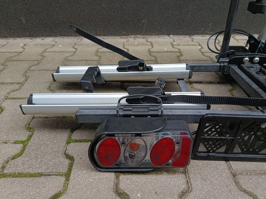 Bagażnik rowerowy BOSAL na hak 2 Rowery ELEKTRYCZNE 60kg rynna 143cm na koła