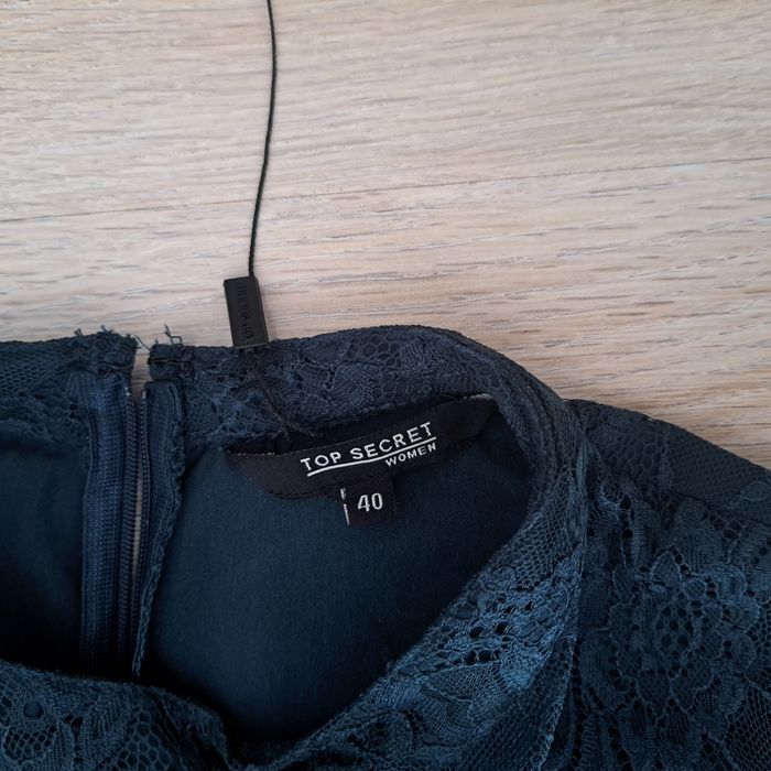 Sukienka koronka Top Secret 40 L ciemna zieleń nowa