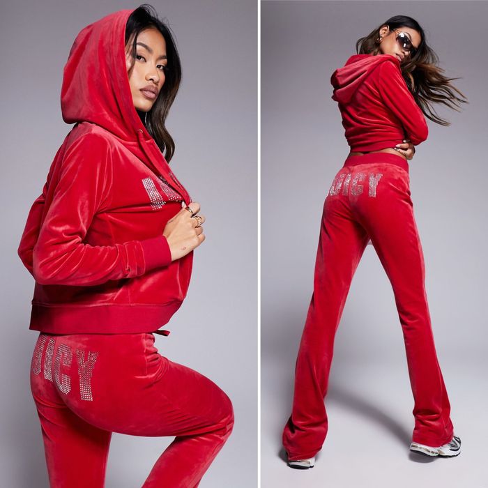 Велюровий костюм Juicy Couture новий оригінал червоний S, M кльош