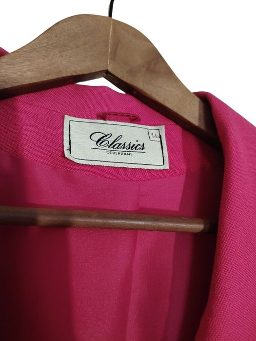 Classics Debenhams świetna marynarka fuksja XL 50% modal idealny stan