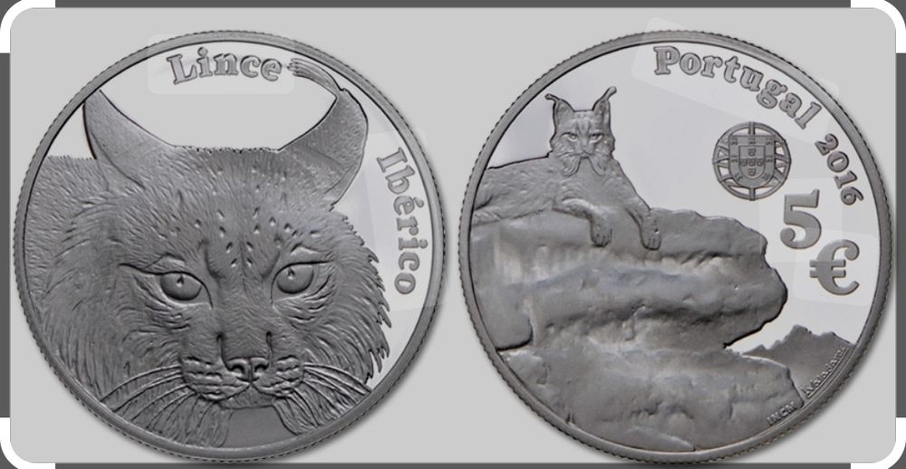 Coleção de 5 moedas "Espécies animais ameaçadas"