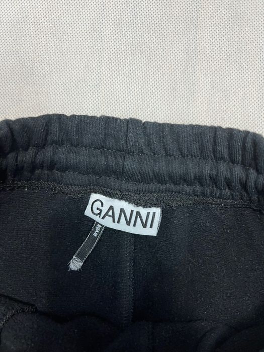 Spodnie Ganni small logo black high end