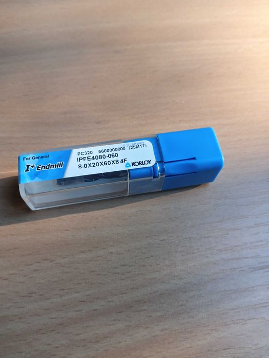 Frez trzpieniowy 4-ostrz. Ø8 x 20 /60 chwyt Ø8 PVD TiAlN - IPFE4080-060 PC320