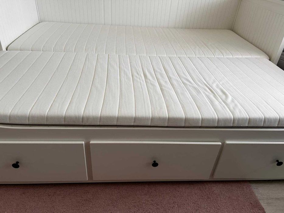 Vendo HEMNES - Cama indiv/dupla c/3 gav, 80x200 cm + 2 colchões