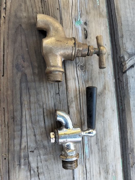 Кран латунь хромированый. Резьба 1/2".