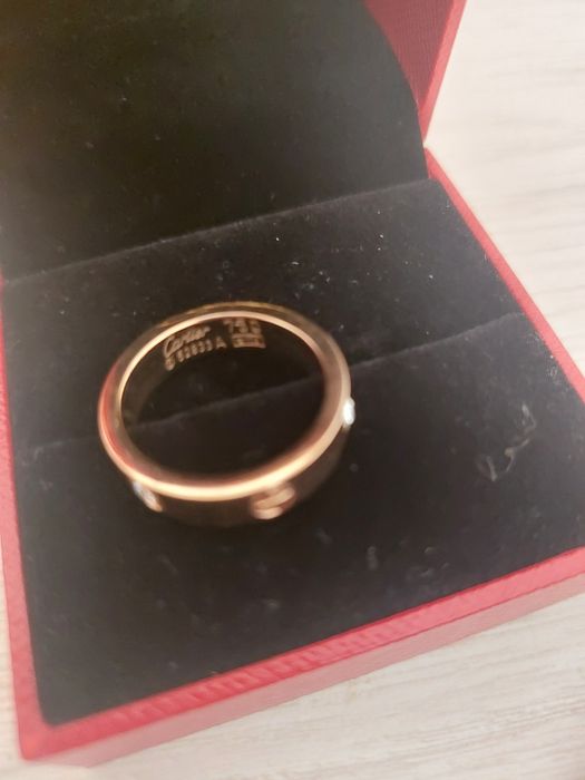 Anel Cartier rosa dourado