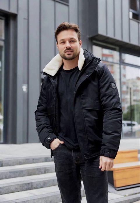 Бомбер зимний Black Vinyl