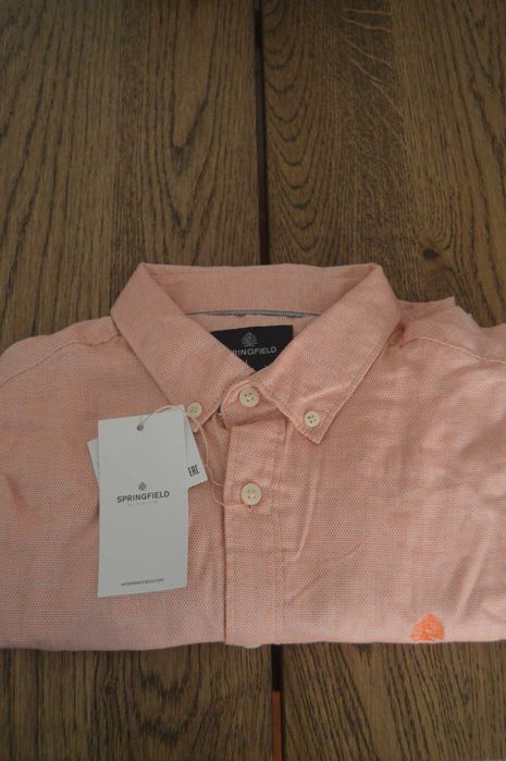 Camisa de homem da springfield laranja tamanho [L] (Novo)