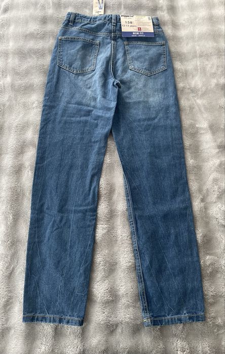 Spodnie jeansowe dziewczęce Mom Fit 158 cm, 12-13 lat