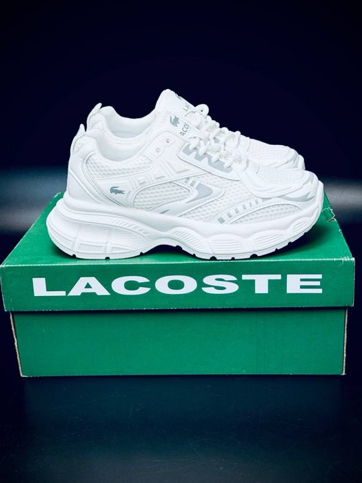 Топ кросовки от Lacoste женские лакоста красавки лакосте натуральная кожа Осенние женские красовки белые на платформе Сетка не сквозная