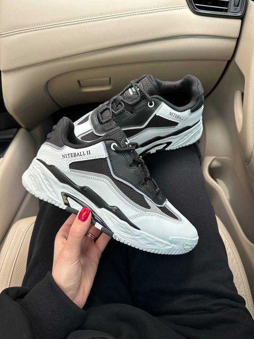 Кросівки Adidas Niteball II Classic White/Black premium